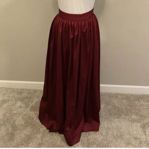 Red Ballgown Skirt - Size Small